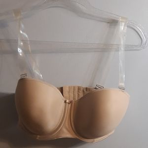 Nude strapless bra